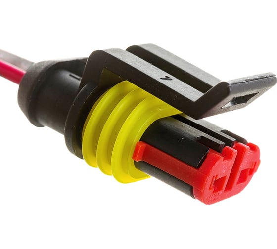 Изображение товара Автомобильный разъем REXANT DJ7021-1.5-21 гнездо с проводом 20 см, 10 шт. 16-0312-9