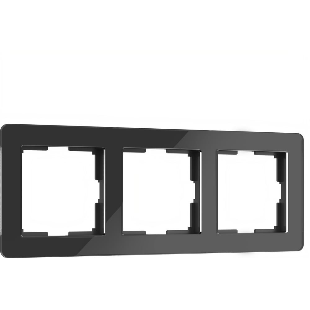 Рамка Werkel Acrylic трехместная черная (a059318)