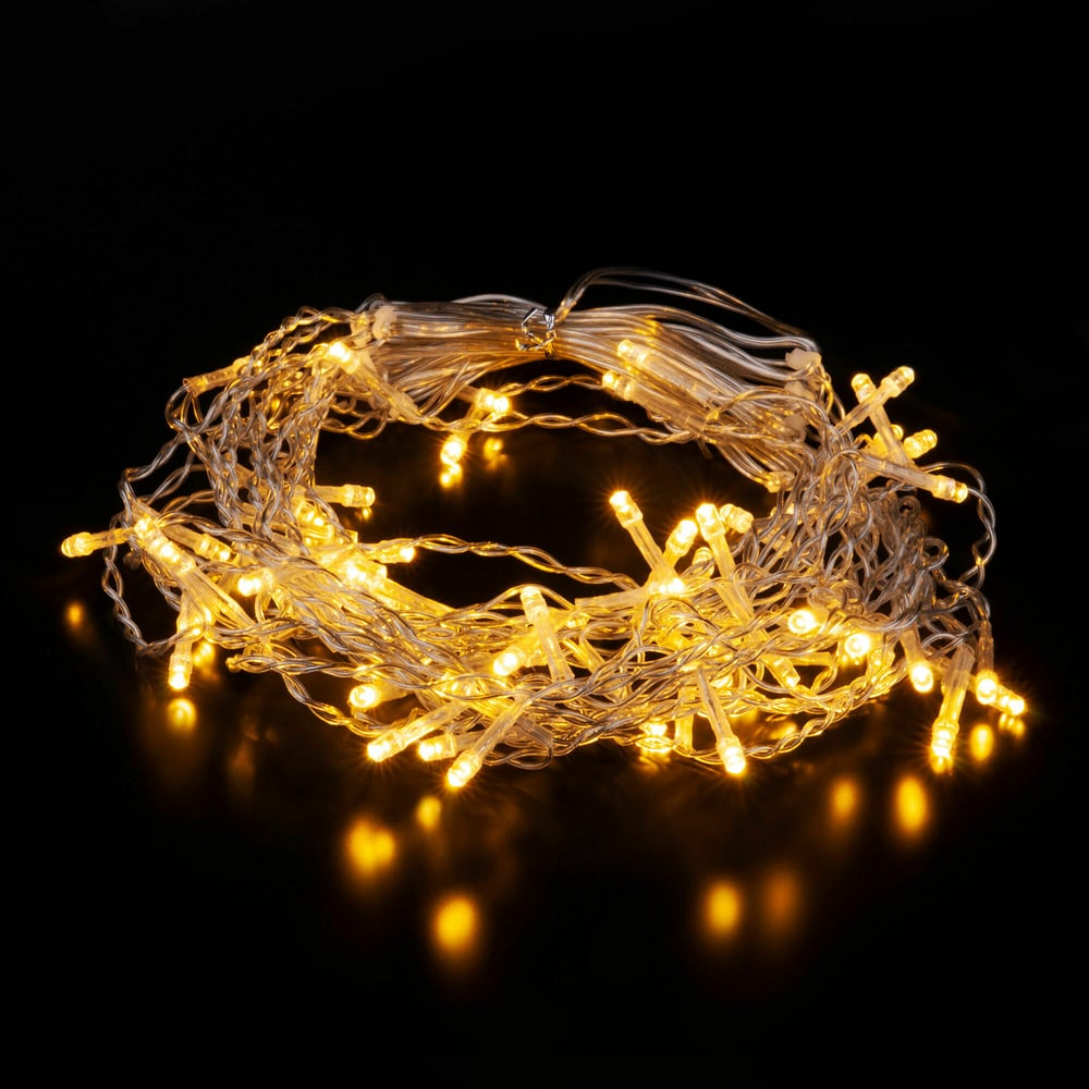 Изображение товара Бытовая электрическая гирлянда Eurosvet 100-001 / бахрома / теплый белый a060410