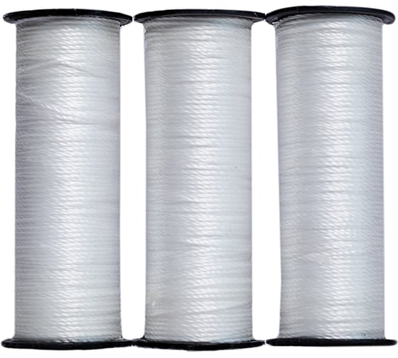 Изображение товара Крученая полипропиленовая нить ТОРГОВО-ПРОИЗВОДСТВЕННАЯ КОМПАНИЯ МДС 1.2 мм, 50 м, белая 7930050321837