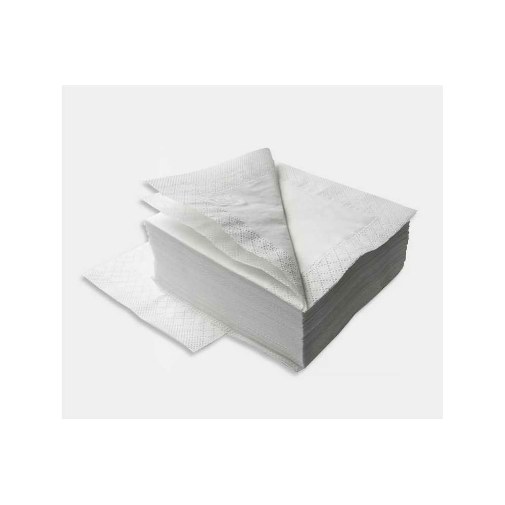 Изображение товара Салфетки LIME 2-слойные, 24 на 24см, 250л, белые, 510100-Ц