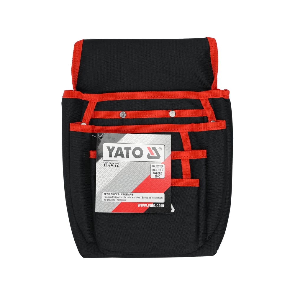 Изображение товара Поясная сумка для инструмента YATO YT-74172 профессиональная прочная черная и оранжевая