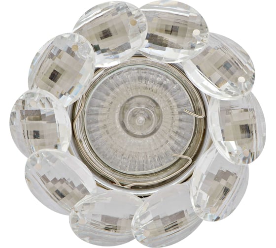 Изображение товара Встраиваемый светильник De Fran MR16 хром+прозрачные кристаллы, FT 499 CHCL