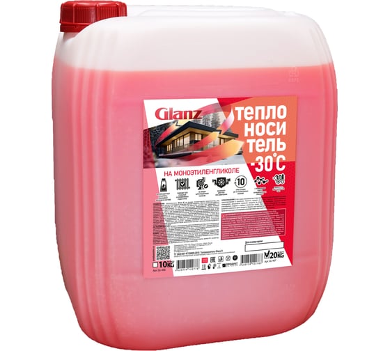 Изображение товара Теплоноситель Glanz Extra -30 20кг (мэг) GL-407