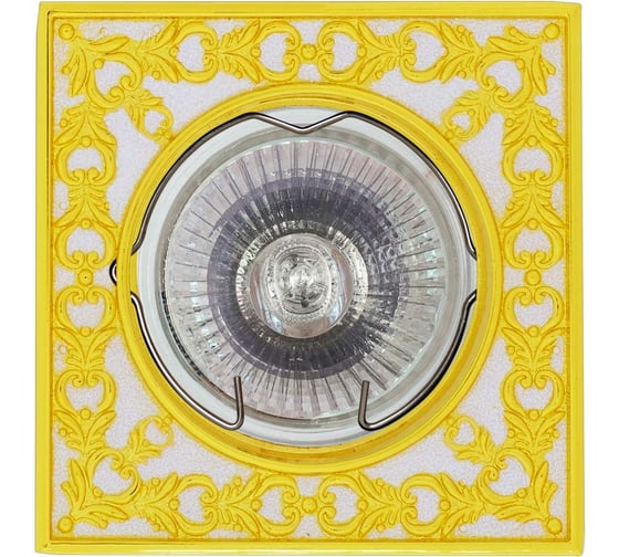 Изображение товара Встраиваемый светильник De Fran MR16, белый с золотом, FT 1130 WHG