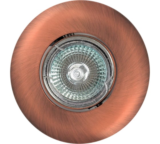 Изображение товара Встраиваемый светильник De Fran MR16, красное античное золото, FT 139AK RAB