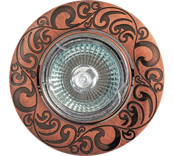 Изображение товара Встраиваемый светильник De Fran MR16, красное античное золото, FT 182AK RAB