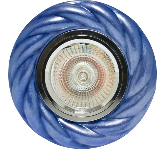 Изображение товара Встраиваемый светильник De Fran MR16, матовый синий керамика, FT 819 Bu