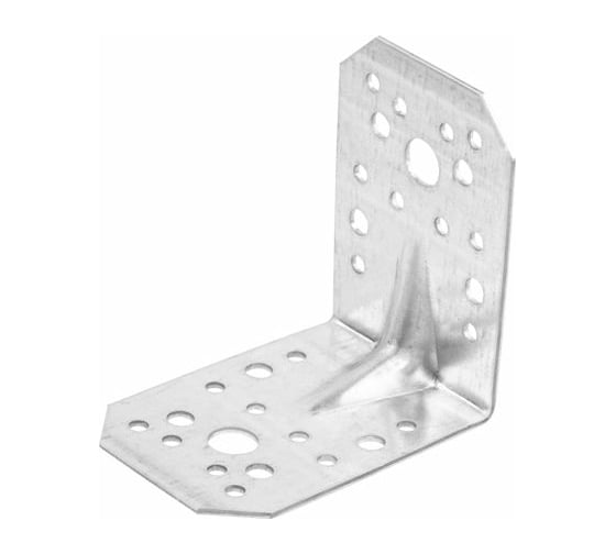 Изображение товара Крепежный усиленный уголок STARFIX 65x90x90 мм, С 1.8 мм, белый цинк SMP-78060-1