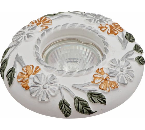 Изображение товара Встраиваемый светильник De Fran MR16 гипс "прованс", FT 409