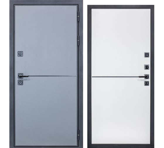 Изображение товара Дверь DIVA МХ-52 2050x860 мм Правая Лофт графит - Лофт белый УТ-00075606