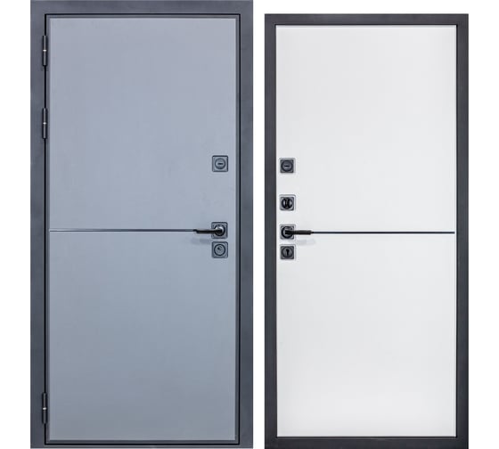 Изображение товара Дверь DIVA МХ-52 2050x960 мм Левая Лофт графит - Лофт белый УТ-00075608