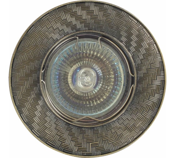 Изображение товара Встраиваемый светильник De Fran MR16 зеленое античное золото, FT 1105A GAB