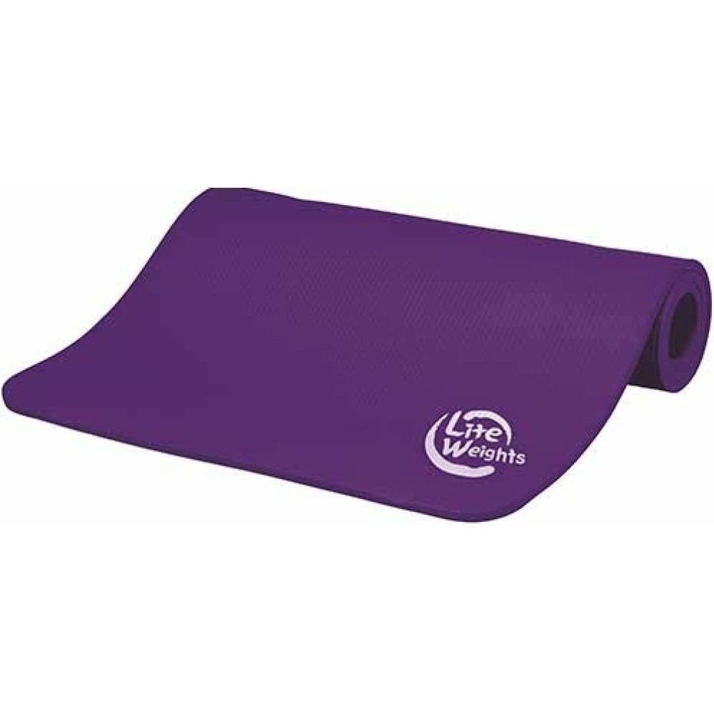 Купить Коврик для йоги и фитнеса Lite Weights, 5420LW, фиолетовый, NBR (бутадиен-нитрильный каучук)