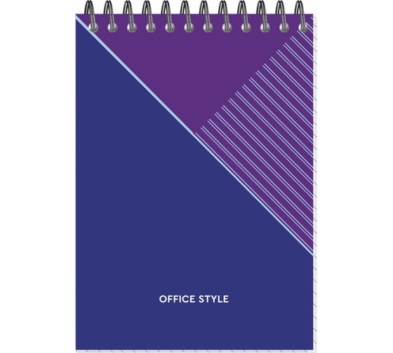 Изображение товара Блокнот Attache Economy А6, 108x146 мм, 40 листов, гребень, картон, клетка, синий 1516759