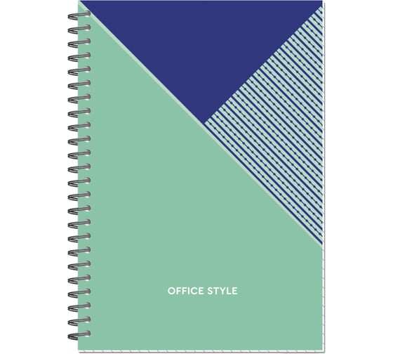 Изображение товара Бизнес-тетрадь Attache Economy Office Style А5, 48 листов, картонная обложка, гребень, клетка, бирюзовый 1516757