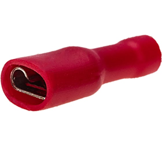 Изображение товара Плоская полностью изолированная клемма REXANT РППи-м 1,5-(6,3) гнездо 1,25-250, гнездо 6,6 мм, 0,5-1,5 мм2, 10 шт. 06-0393-A