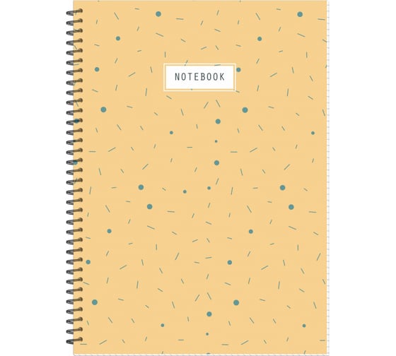 Изображение товара Бизнес-тетрадь Attache Economy Flakes yellow обложка УФ-лак, спираль, А4, 48 листов, клетка 1441265