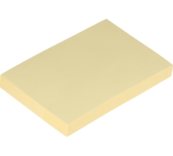 Изображение товара Бумага для заметок Attache Economy стикеры с клеевым краем 76x51 мм, 100 листов, пастельный желтый 1408003