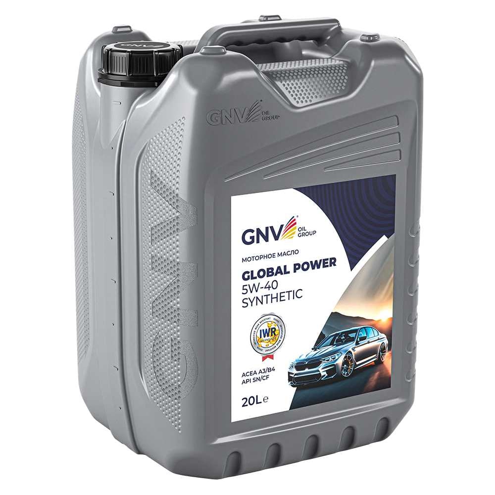 Изображение товара Масло моторное GNV Global Power 5W-40 SN/CF, ACEA A3/B4, 20 л GGP1011072014510540020