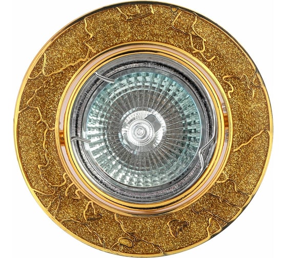 Изображение товара Встраиваемый светильник De Fran MR16 золото+желтый, FT 834 g