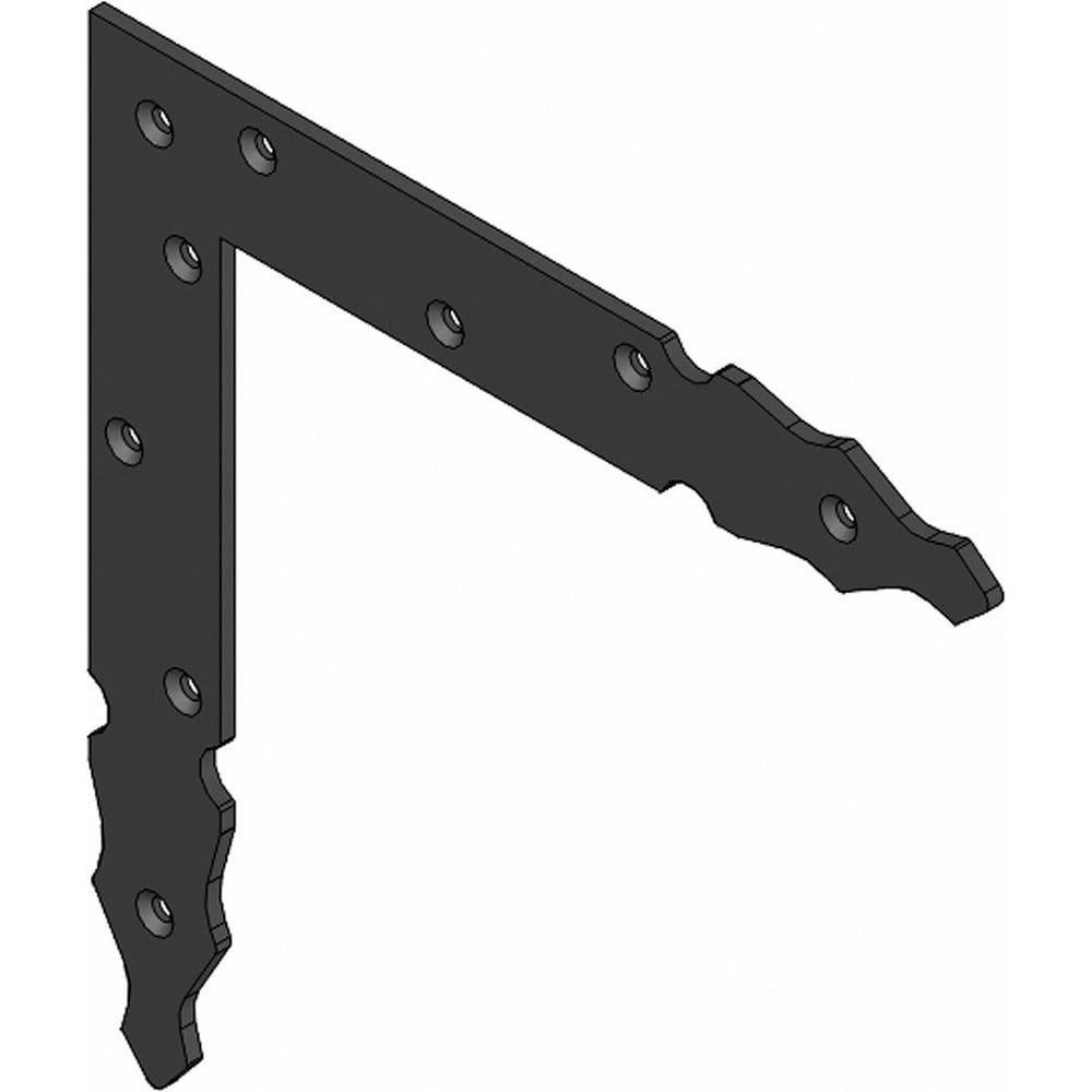 Изображение товара Декоративный угол Amig готика черный 300х240х4 мм сталь