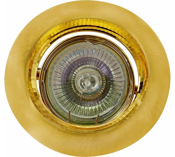 Изображение товара Встраиваемый светильник De Fran MR16 сатин-золото+золото, FT 138 SGG