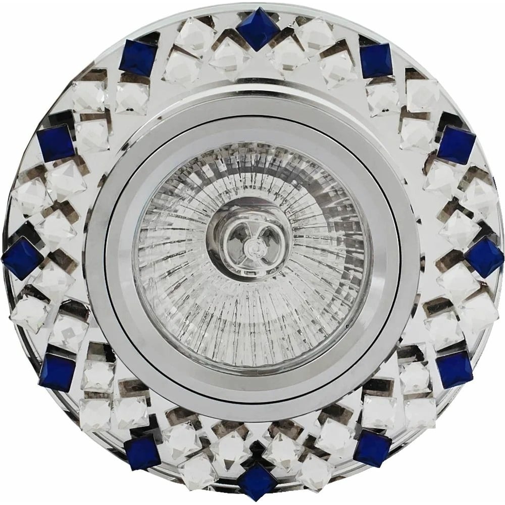 Встраиваемый светильник De Fran декор для творчества металл медальон восьмиугольный рубин кристалл стразы 2х1 5 см