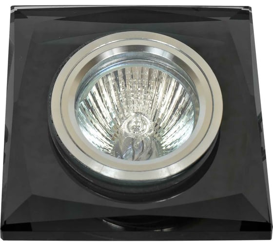 Изображение товара Встраиваемый светильник De Fran MR16 черное стекло, FT 848-2 b