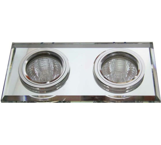 Изображение товара Встраиваемый светильник De Fran MR16 зеркальный серебро, FT 848x2 MS