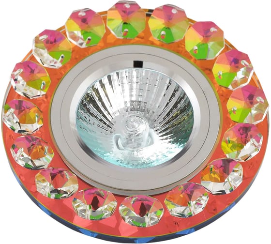 Изображение товара Встраиваемый светильник De Fran MR16 хром зеркальный мультиколор, FT 850 mix