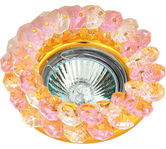 Изображение товара Встраиваемый светильник De Fran MR16 золото+розовый, FT 860 Gp