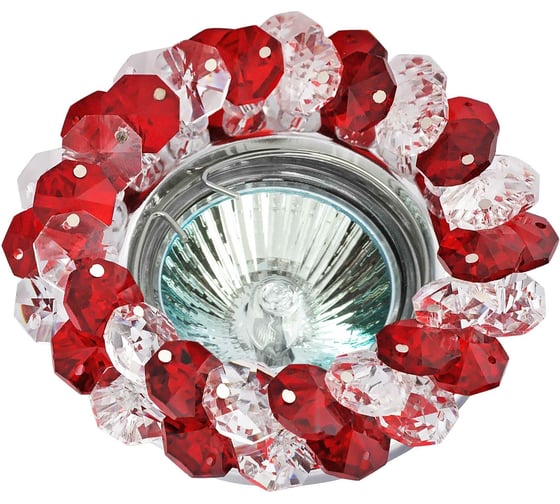 Изображение товара Встраиваемый светильник De Fran MR16 хром+красный, FT 860 CHr