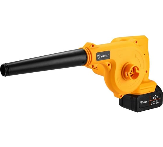 Изображение товара Садовая аккумуляторная воздуходувка DEKO DKBL20, 20В, 1x4.0Ач 063-4312