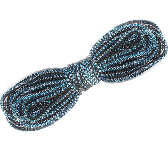 Изображение товара Веревка бельевая ТПК Сигма хозяйственный, бельевой шнур, вязаный полипропиленовый, 6 мм X 30 м ШВХ23