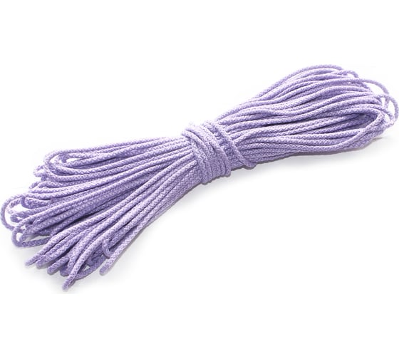 Изображение товара Веревка бельевая ТПК Сигма хозяйственный, бельевой шнур, вязаный с сердечником, полипропиленовый, 4 мм X 30 м ШВХС13