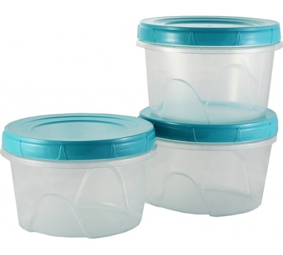 Изображение товара Набор банок для хранения продуктов Ангора Фиджи 0.7 л, 3 шт. А8702