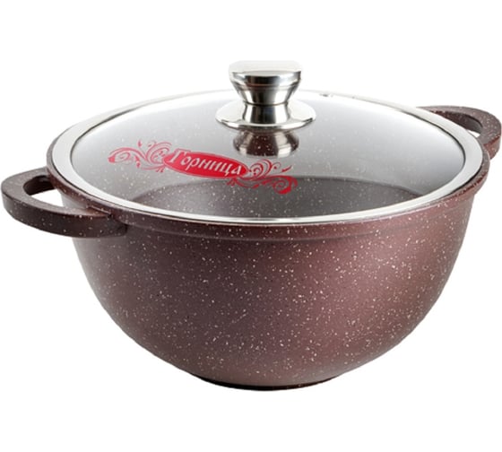 Изображение товара Казан Горница Шоколад 300/170 мм, 8 л, с крышкой, антипригарное покрытие кн4302аш ТП9154