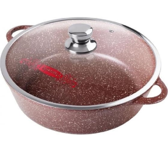 Изображение товара Жаровня Горница Шоколад 3.5 л, 260/95 мм, с крышкой, литая ручка Ж6126аш ТП5844