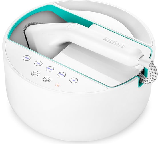Изображение товара Отпариватель KITFORT бело-бирюзовый КТ-9110-3