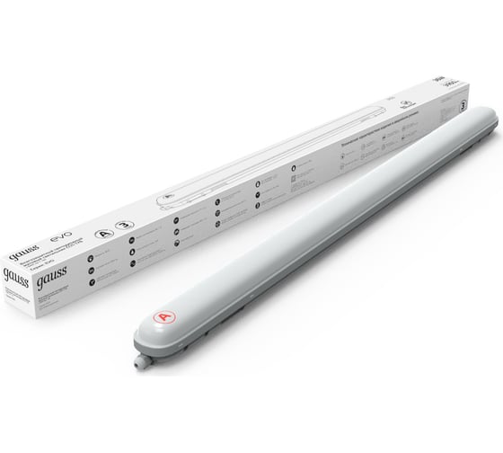 Изображение товара Светильник Gauss IP65 LED ССП-176 EVO IP65 12007666 36W 3960lm 4000K с БАП на 1ч, 864425236A