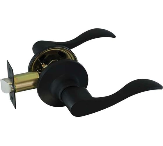 Изображение товара Ручка защелка НОРА-М Isparus ЗВ1-05 без фиксатора черный 18810