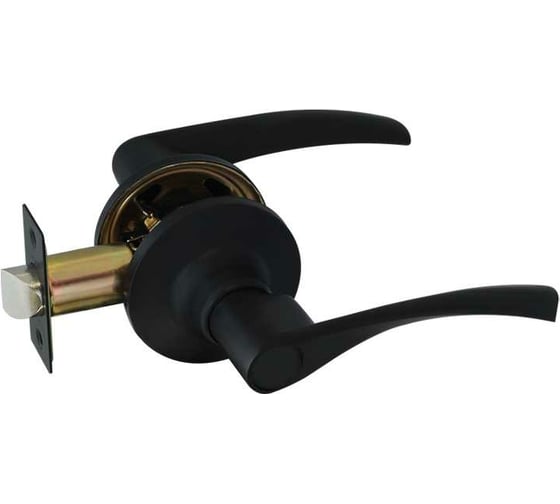 Изображение товара Ручка защелка НОРА-М Isparus ЗВ2-05 без фиксатора черный 18813