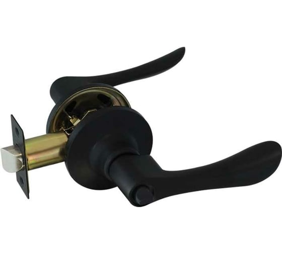 Изображение товара Ручка защелка НОРА-М Isparus ЗВ3-03 фиксатор черный 18815