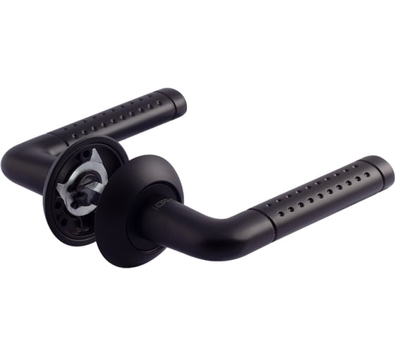 Изображение товара Дверная ручка НОРА-М 101А AL черная 18544