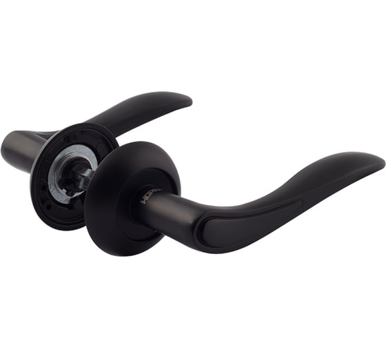 Изображение товара Дверная ручка НОРА-М 105А AL черная 18507