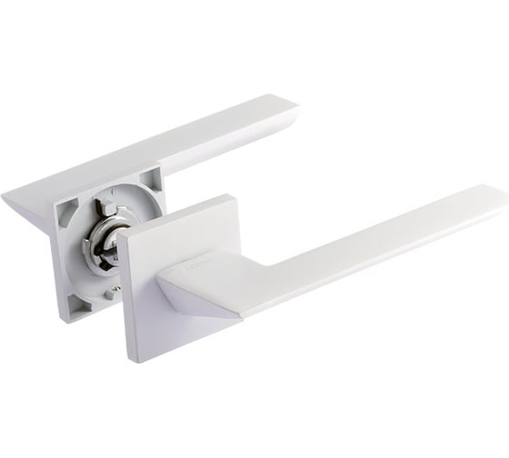 Изображение товара Дверная ручка НОРА-М 130K Slim белая 18617