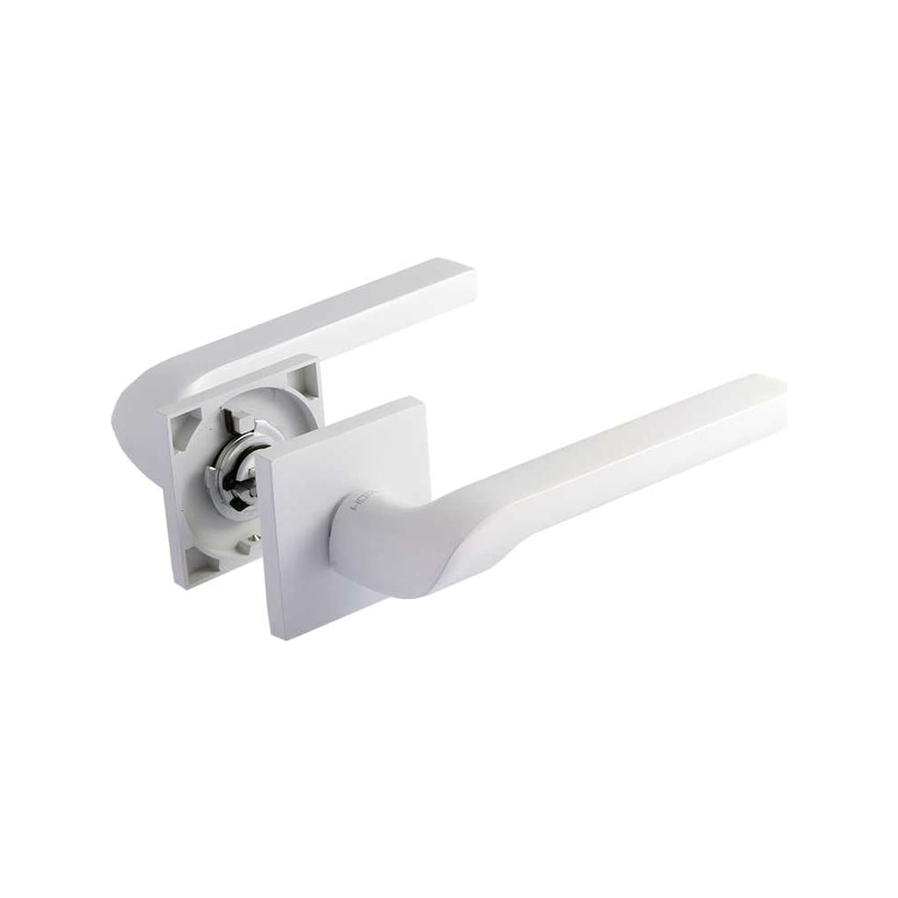 Изображение товара Дверная ручка НОРА-М 131K Slim белая для межкомнатных дверей кнопка стильная и долговечная