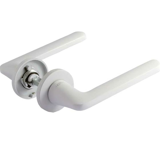 Изображение товара Дверная ручка НОРА-М 134А Slim белая 18637