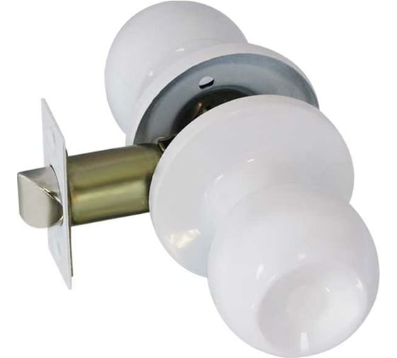 Изображение товара Ручка защелка НОРА-М Isparus ЗШ-05 без фиксатора белый 18821